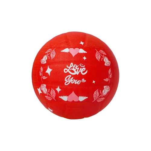 Kuangmi Size 5 Volleyball Unisex Red