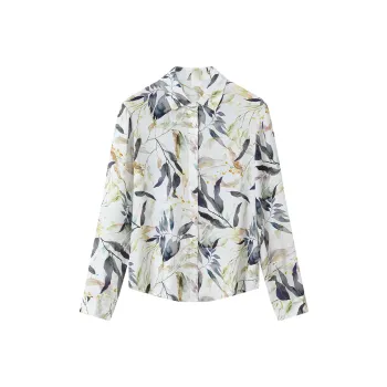 H-YXIANG Shirt Women's Fallen Leaves Fantasy