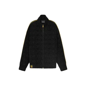 VERSACE Long Sleeved Zip Up Sweatshirt