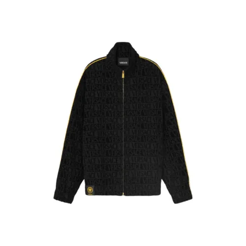 VERSACE Long Sleeved Zip Up Sweatshirt