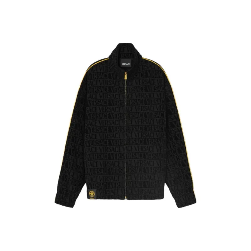 VERSACE Long Sleeved Zip Up Sweatshirt-0