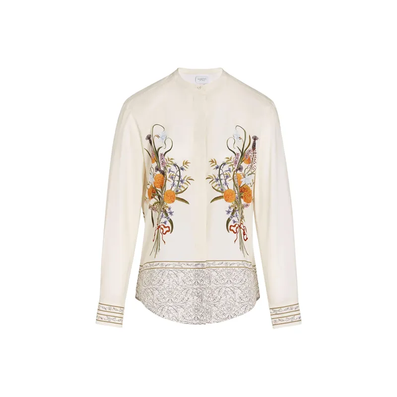 Giambattista Vall Marigold Bouquets Blouse-0