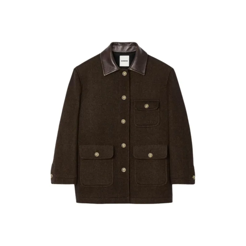 Sandro Single breasted Coat-0