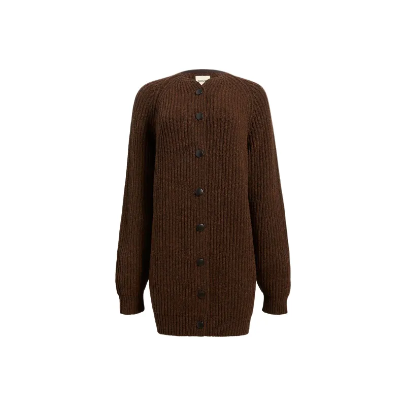 KHAITE Jina Knitted Cardigan-0