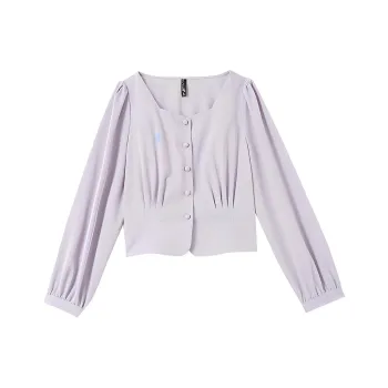 OUNIXUE Shirts Women's Purple