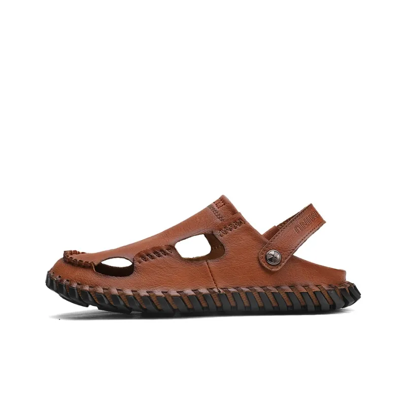 Eminu Rubber Sole Odor Resistant Closed Toe Slippers Men's-8
