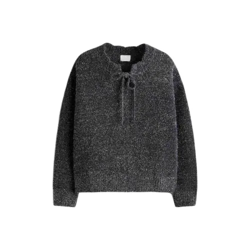 H&M New Year SS25 Knitwear Women's Dark Gray