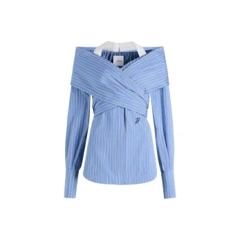 Patou Wrap Poplin Blouse