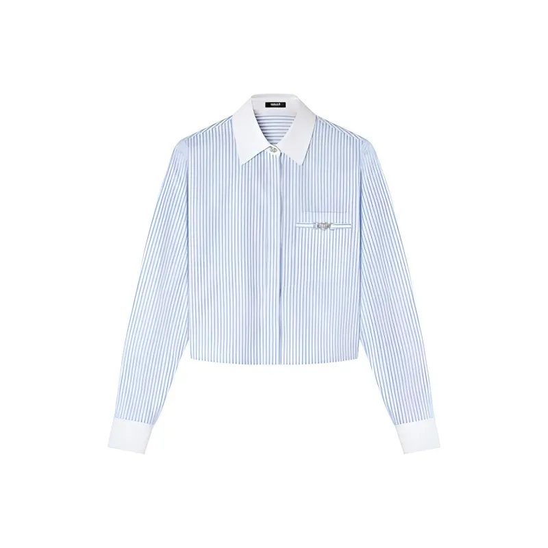 VERSACE Shirt Women's Light Blue-0