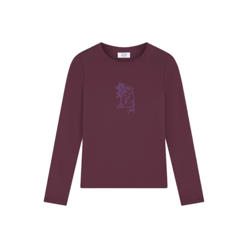 Maison Kitsune T-Shirt Women's Latex Wood Color