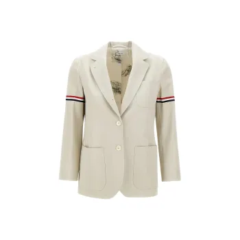THOM BROWNE RWB stripe Cotton Blazer