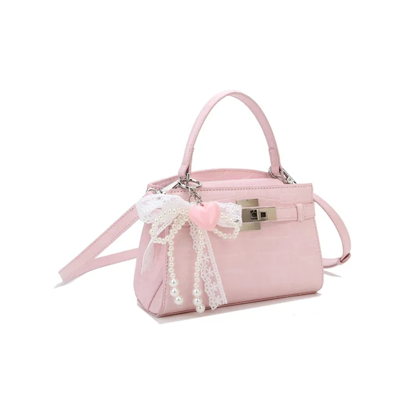 Carit&Koty Polyurethane Handbag Women's Pink-1
