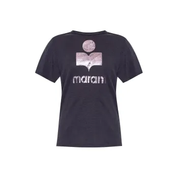 ISABEL MARANT ETOILE Zewel Logo Printed Crewneck T Shirt