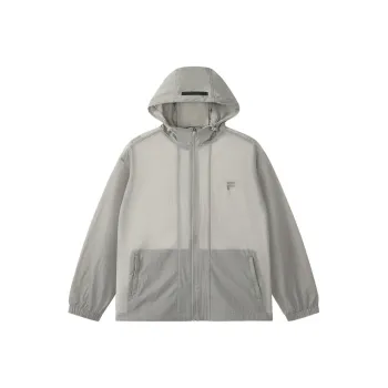 FILA FUSION LIFE Breathable Quick Dry UV Protection Sun Protection Clothing Men's Gray Stone Brown