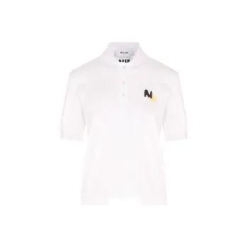 MSGM Sun embroidery Polo Top
