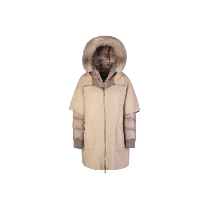 Moorer Jackets Coats Women's Almond-0