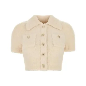 Self portrait Knitted Cropped Top