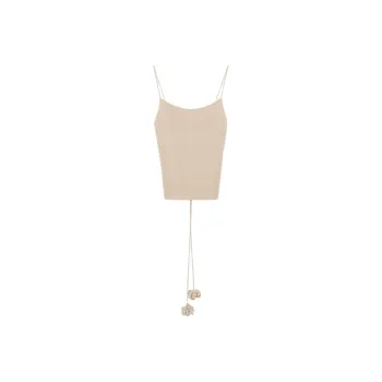 By Malene Birger Strappy Knit Detail Top