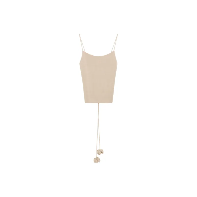 By Malene Birger Strappy Knit Detail Top-0