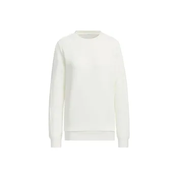 adidas W Pm Crew Knit Pullover Long Sleeve Sweatshirt White