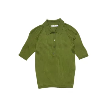 Acne Studios Regular Fit Buttoned Polo
