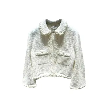 CHANEL 25P Jackets Coats Women's White