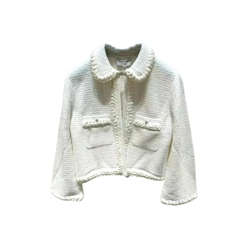 CHANEL 25P Jackets Coats Women's White-0