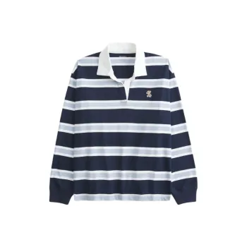 Hollister Polo Shirt Women's Marine Blue