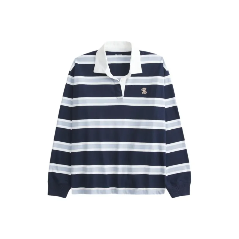 Hollister Polo Shirt Women's Marine Blue-0