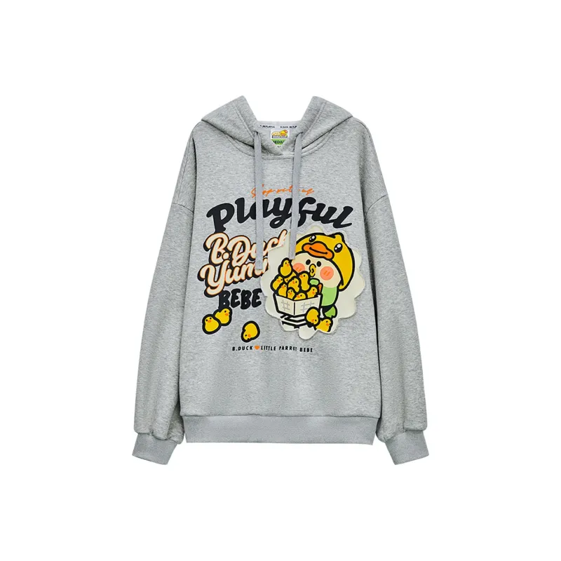 B.Duck x Bebe Sweatshirt Women's Light Gray-0