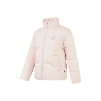 QIAODAN Sports Life Collection Down Jacket Women's White Peach Pink