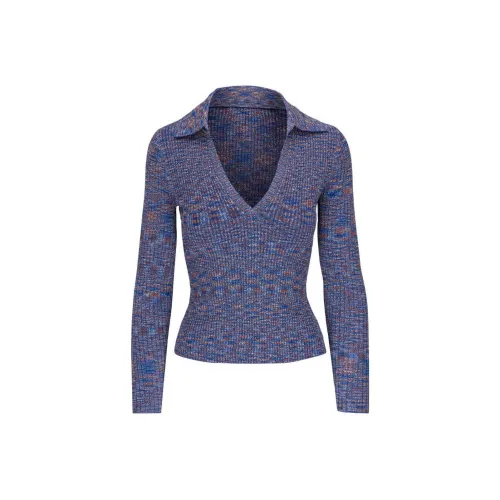 VERONICA BEARD Mélang effect Ribbed knit Top