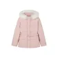 Cherry Blossom Pink[80% Duck Down Fluffy Thermal-Detachable Fox Fur Collar]