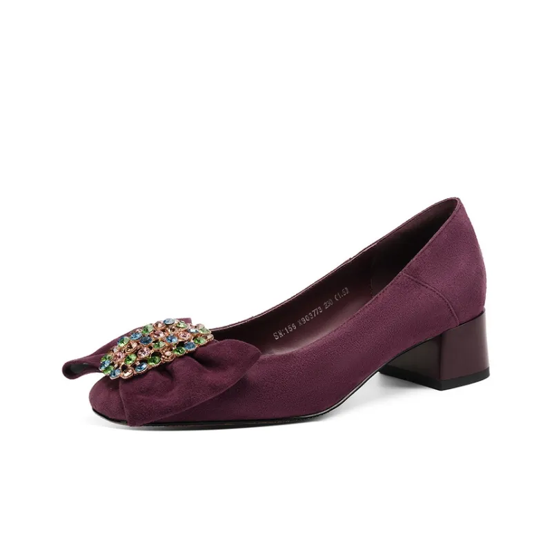 XICUNMINGWU High Heels Women's Purple-22