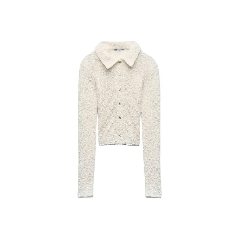 ZARA Shirt Women's Frosted White-0