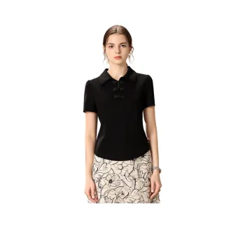 FENHONGMALI Regular T Shirt Women's Black