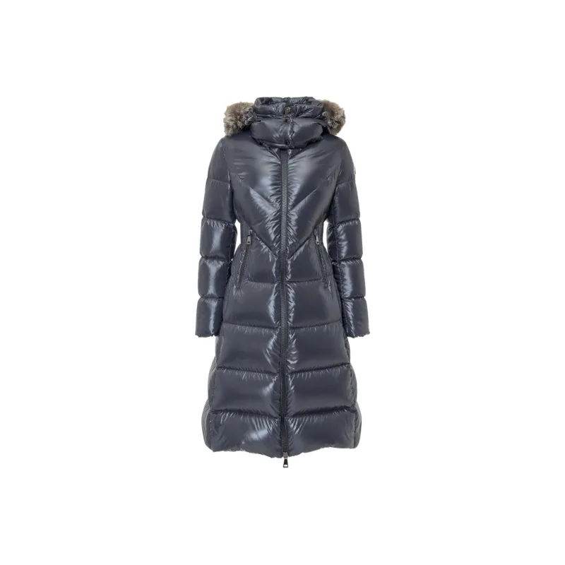 Moncler Down Jacket Women's Navy Blue-0