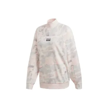 Adidas Originals SWEATER Sweatshirt Women's Pink White/Ash Gray/Light Gray Desert Pink