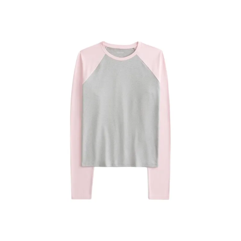Hollister T-Shirt Women's Pink Gray-0
