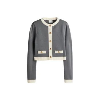 H&M Knitwear Women's Gray/Cream