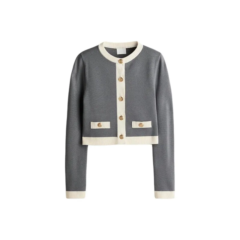 H&M Knitwear Women's Gray/Cream-0