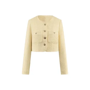 Wbwq Jackets Coats Women's Sunflower Yellow