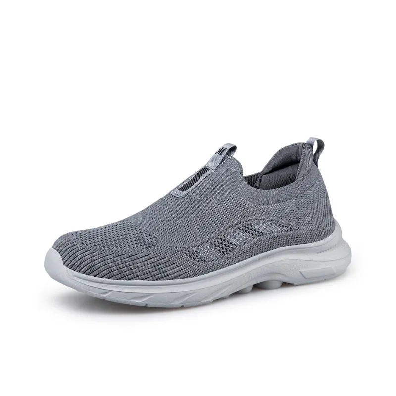 Kuding Elderly Shoes Soft Sole Comfortable Slip on Breathable And Lightweight Low Top Casual Shoes Unisex-19