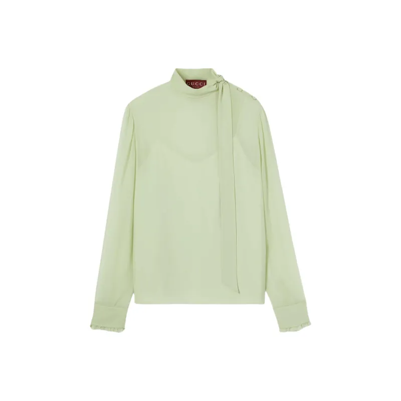 GUCCI SS25 Shirt Women's Mint Green-0