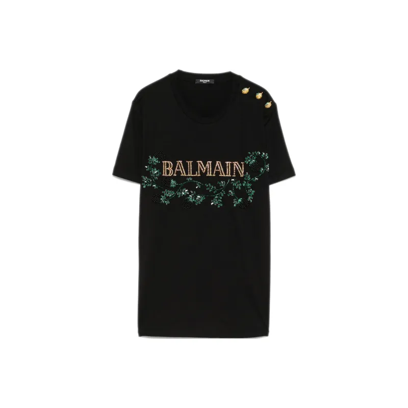 BALMAIN Logo-embellished T-shirt-0