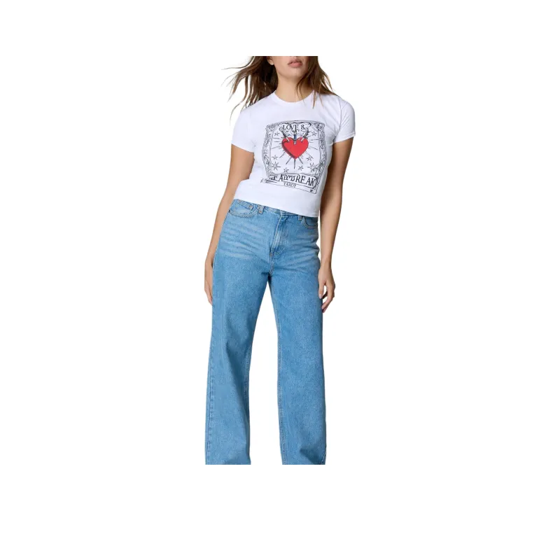 NASTY GAL T-Shirt Women's White-0