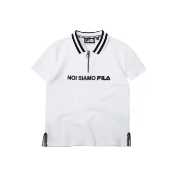 FILA FUSION NOI SIAMO FILA Polo Shirt Women's Standard White