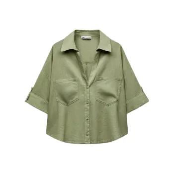 ZARA Shirts Women's Green