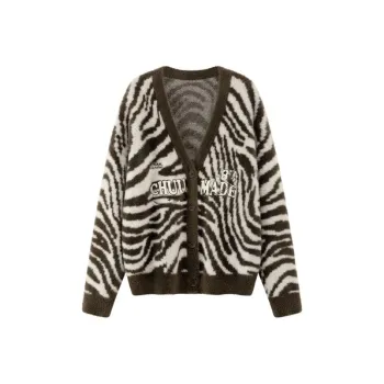 CHUU Knitwear Women's Zebra Green