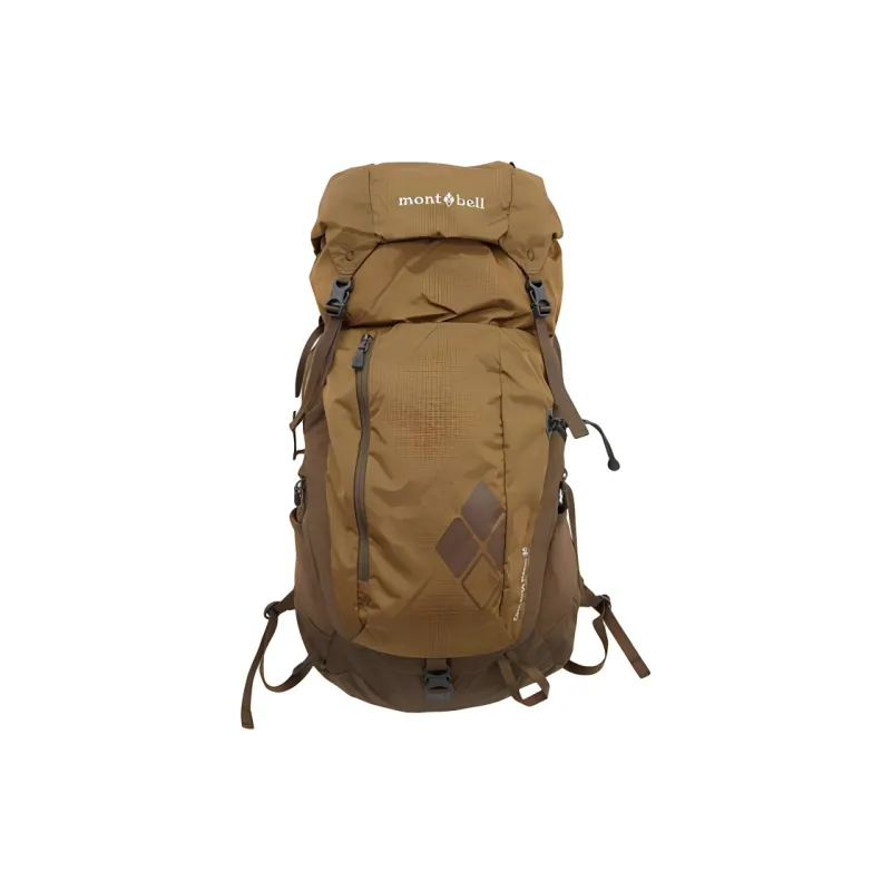 MONTBELL Nylon Outdoor Mountaineering Bag, Backpack Regular Unisex Brown-1